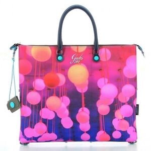 Franco Gabbrielli Gabs Lampade Viola L 247 Leather 4 Way Transformable bag